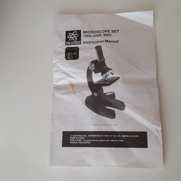 Edu Science Microscope Set 150x,450x,900x *AS IS* NO LIGHTBULB - Picture 9 of 12